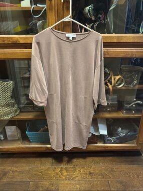 Pure Jill Sand-Washed dress  in Desert sand color